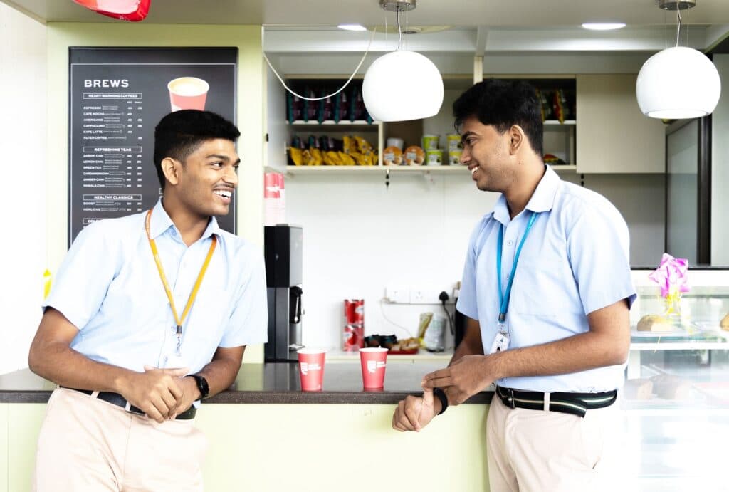 Students at Presidency PU College campus